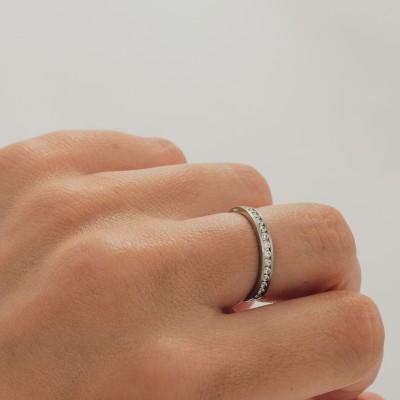 Rigel 37 White Titanium Ring