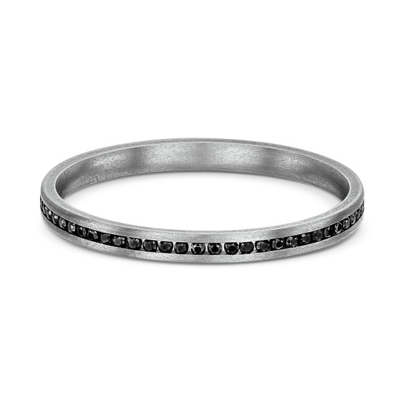 Rigel Thin Black Titanium Ring
