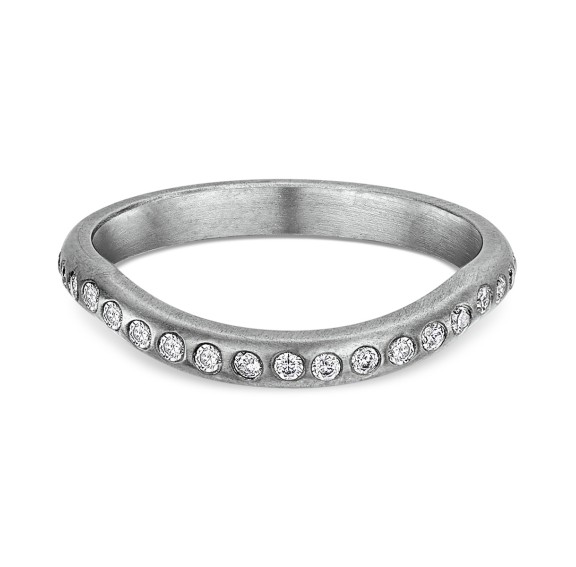 Rigel Curved Titanium Ring